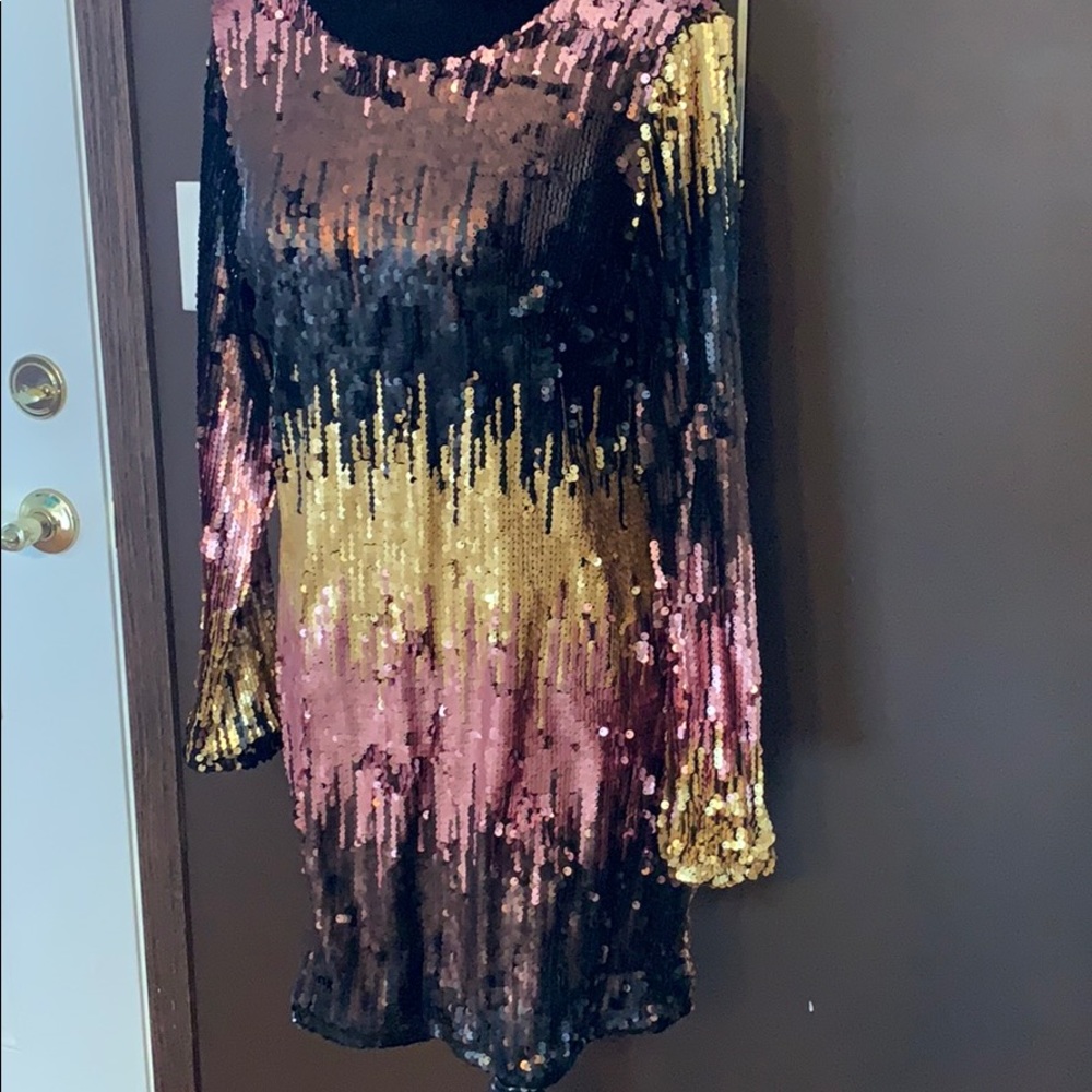 Colorful sequin mini dress